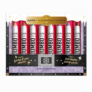 NYX JUMBO Eye Shadow Pencil Set 8 Festive Shades Limited Edition NIB NEW